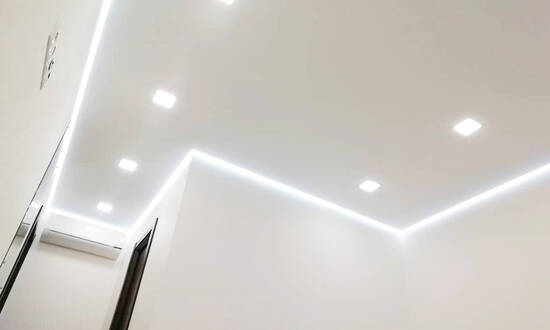 Эффект парящего потолка комната 7 кв.м. - Прихожая Эффект парящего потолка комната 7 кв.м. - Прихожая - Гомель